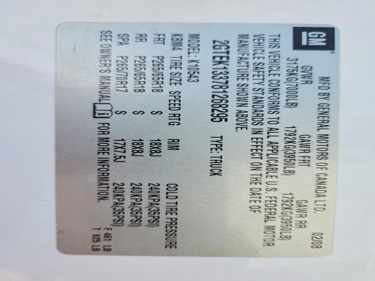 2008 GMC SIERRA K1500 photo 12