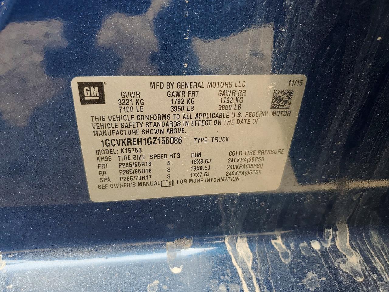 2016 CHEVROLET SILVERADO K1500 LT photo 12