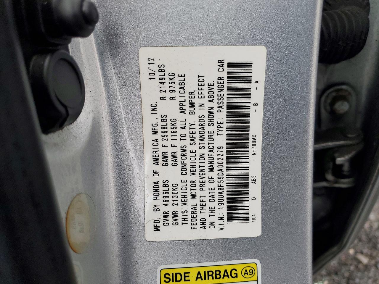 2013 ACURA TL photo 12