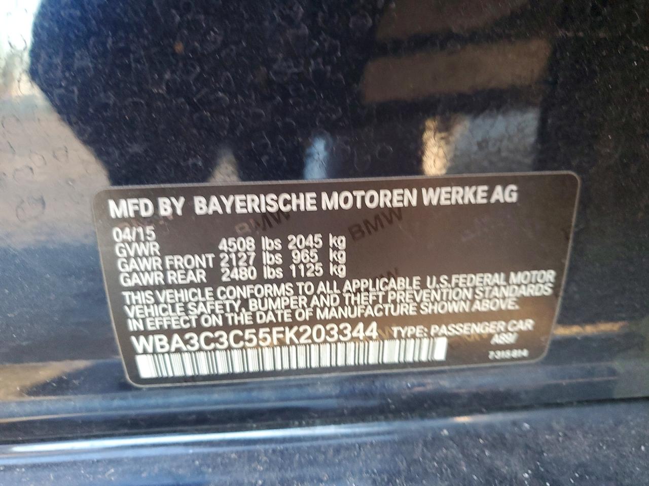 2015 BMW 320 I XDRIVE photo 13