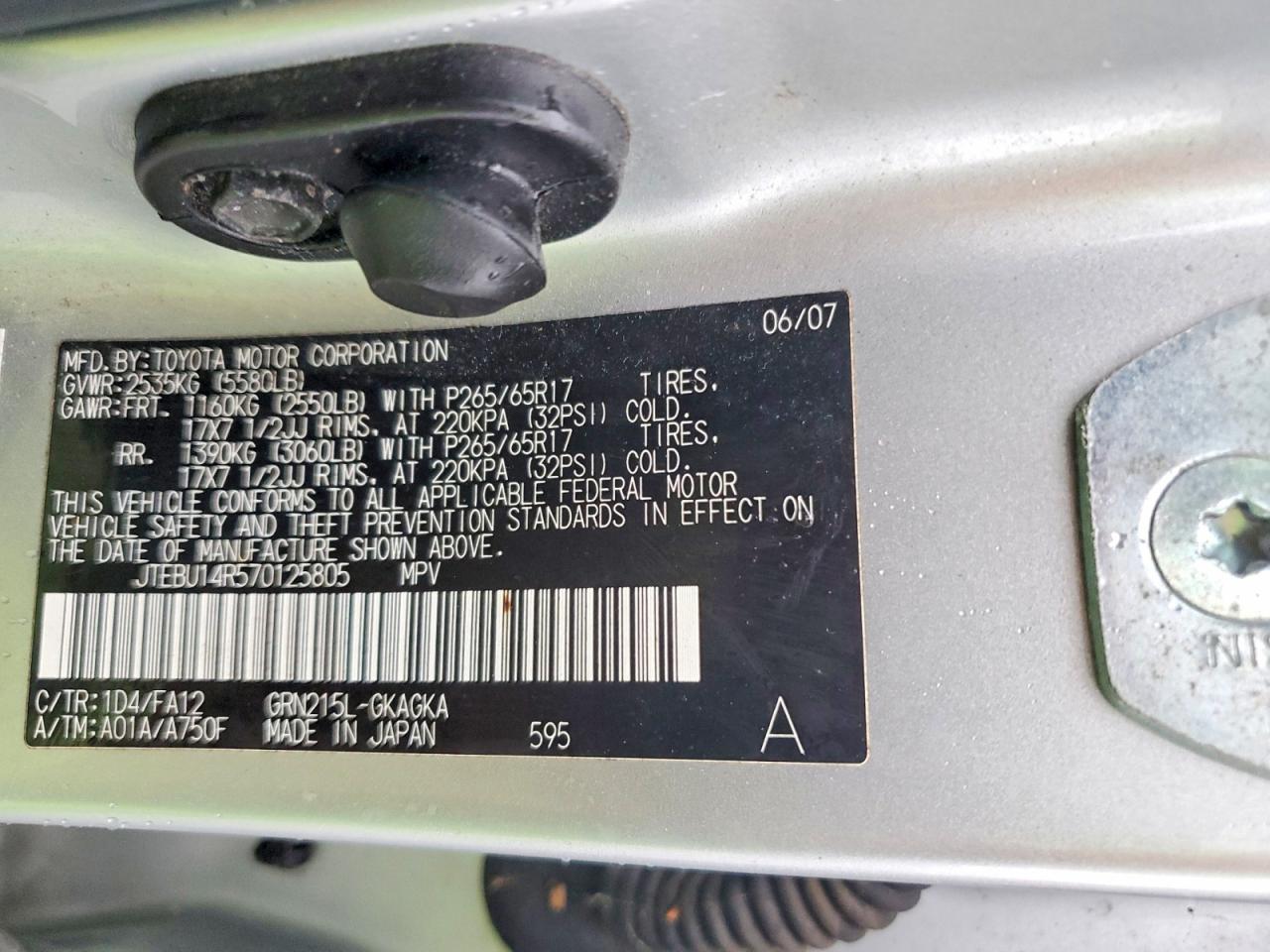 2007 TOYOTA 4RUNNER SR5 photo 13