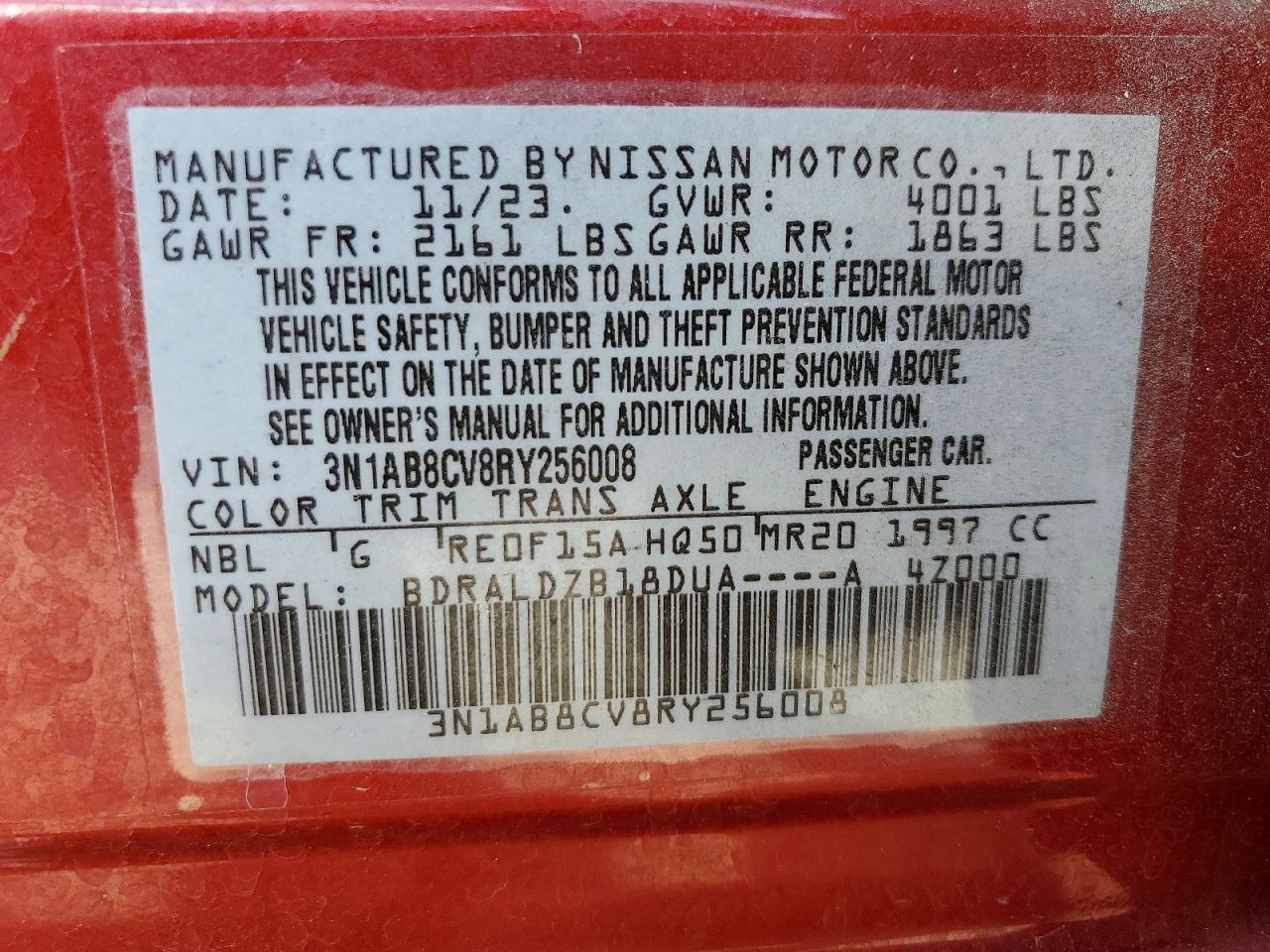 2024 NISSAN SENTRA SV photo 13