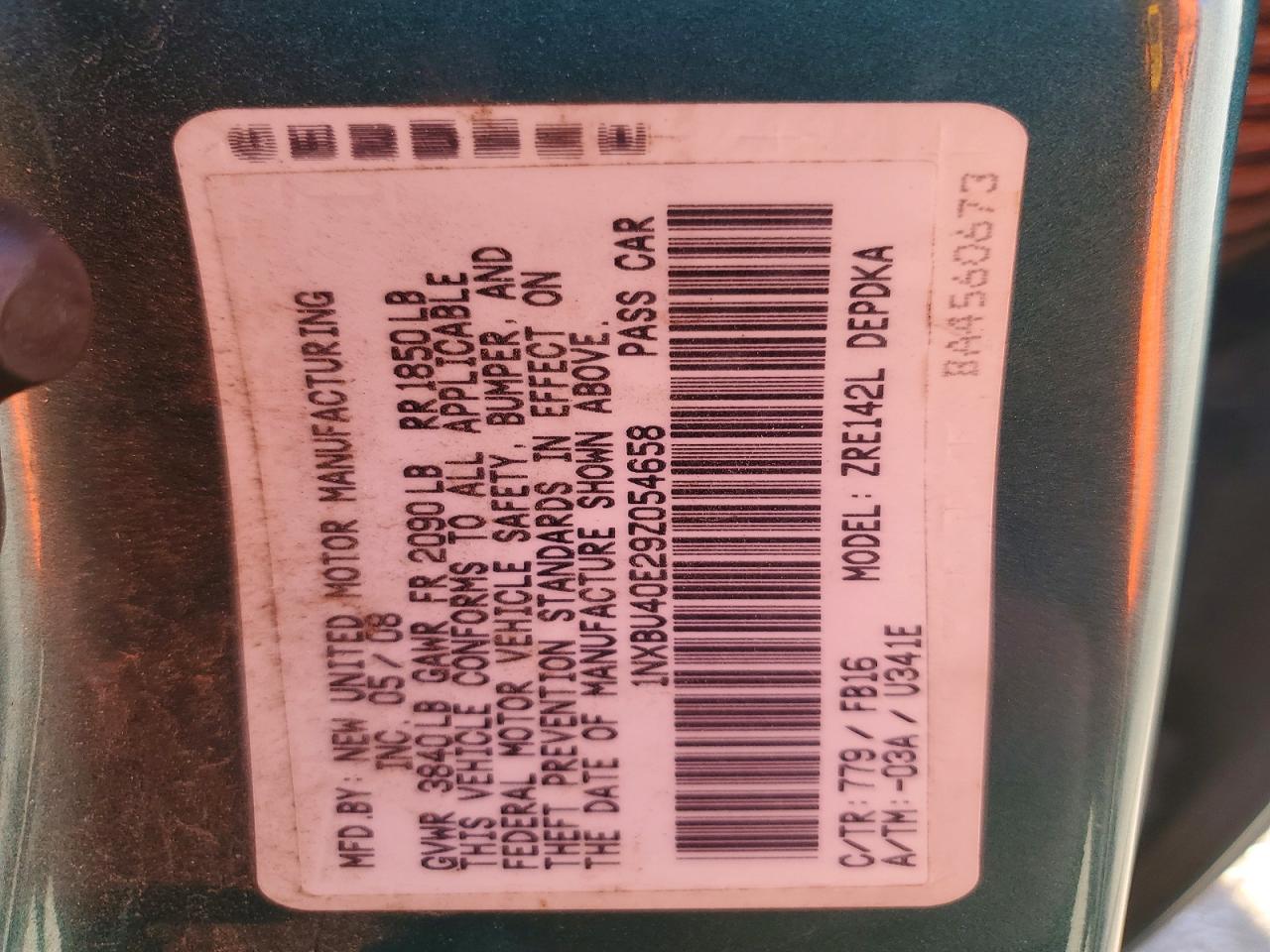 2009 TOYOTA COROLLA BASE photo 12