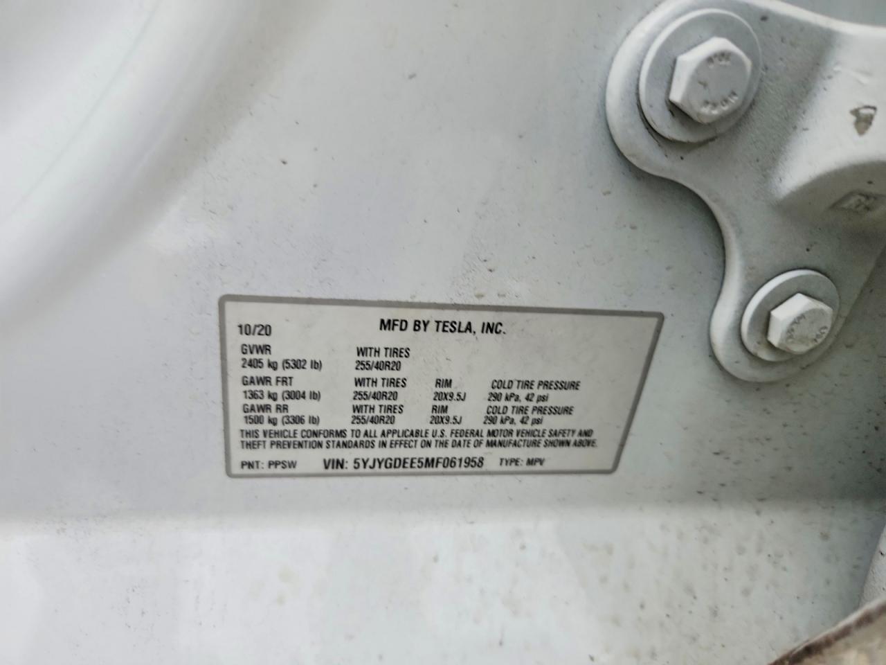 2021 TESLA MODEL Y photo 27