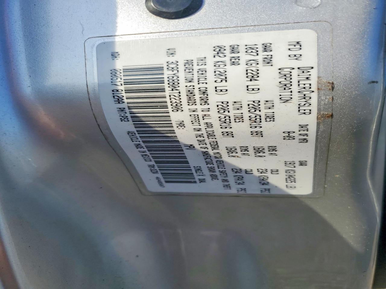 2004 CHRYSLER PT CRUISER LIMITED photo 12