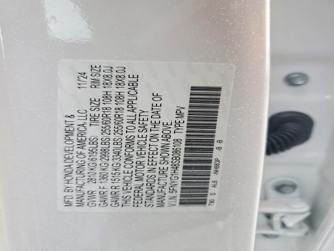 2025 HONDA PILOT EXL photo 13