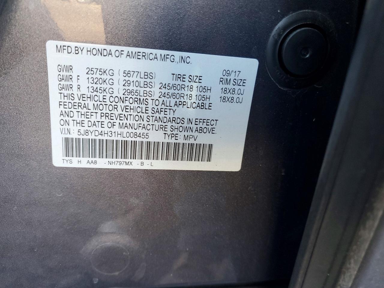 2017 ACURA MDX photo 13