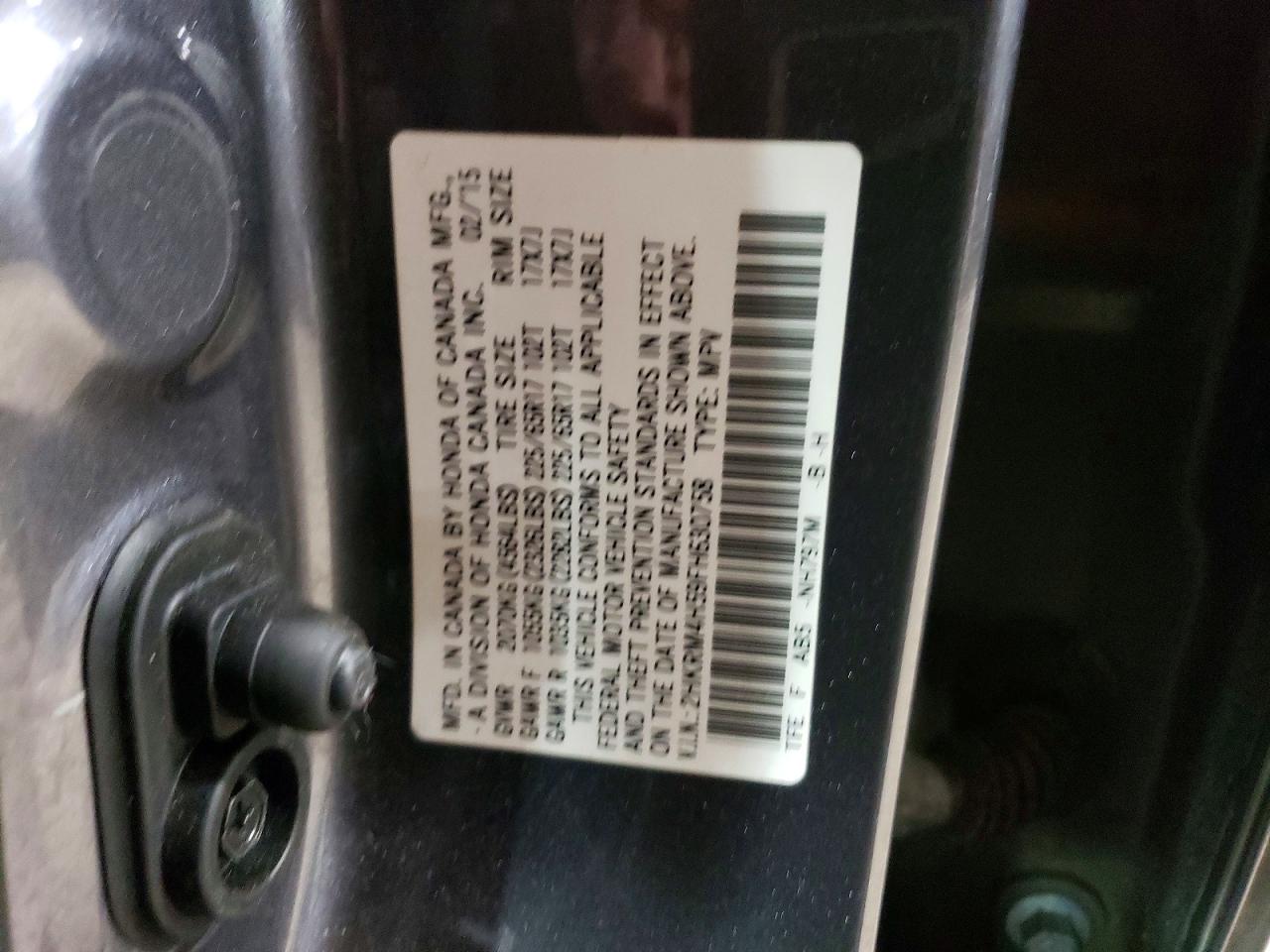 2015 HONDA CR-V EX photo 14