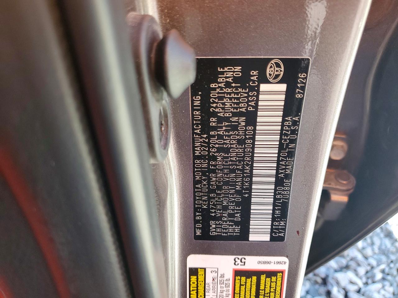 2024 TOYOTA CAMRY XSE photo 12