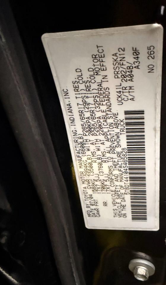 2004 TOYOTA TUNDRA DOUBLE CAB SR5 photo 10