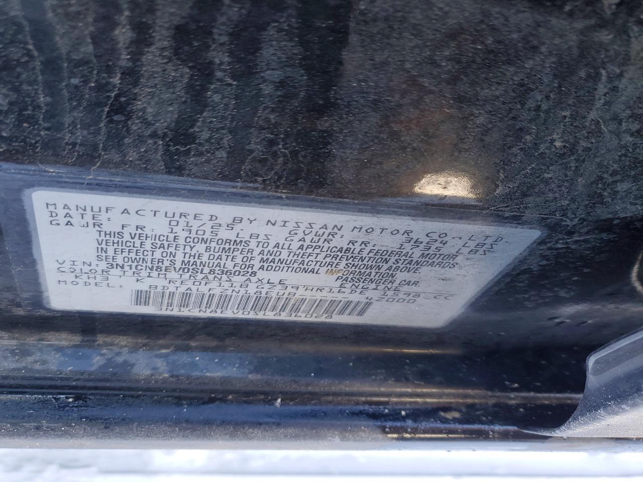 2025 NISSAN VERSA SV photo 12