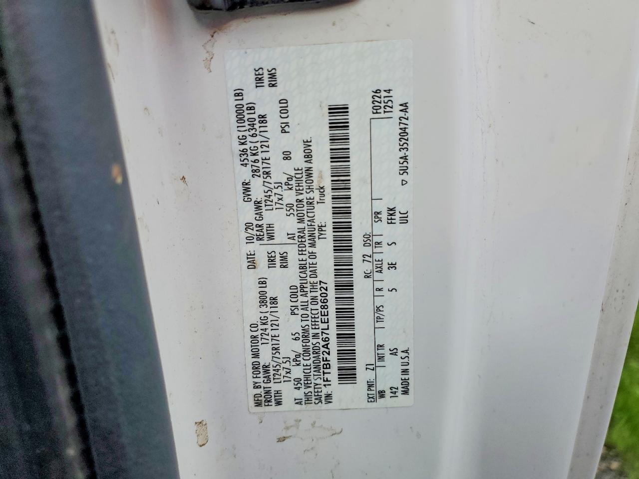 2020 FORD F250 SUPER DUTY photo 12
