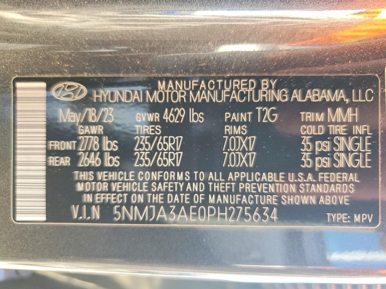 2023 HYUNDAI TUCSON SE photo 14