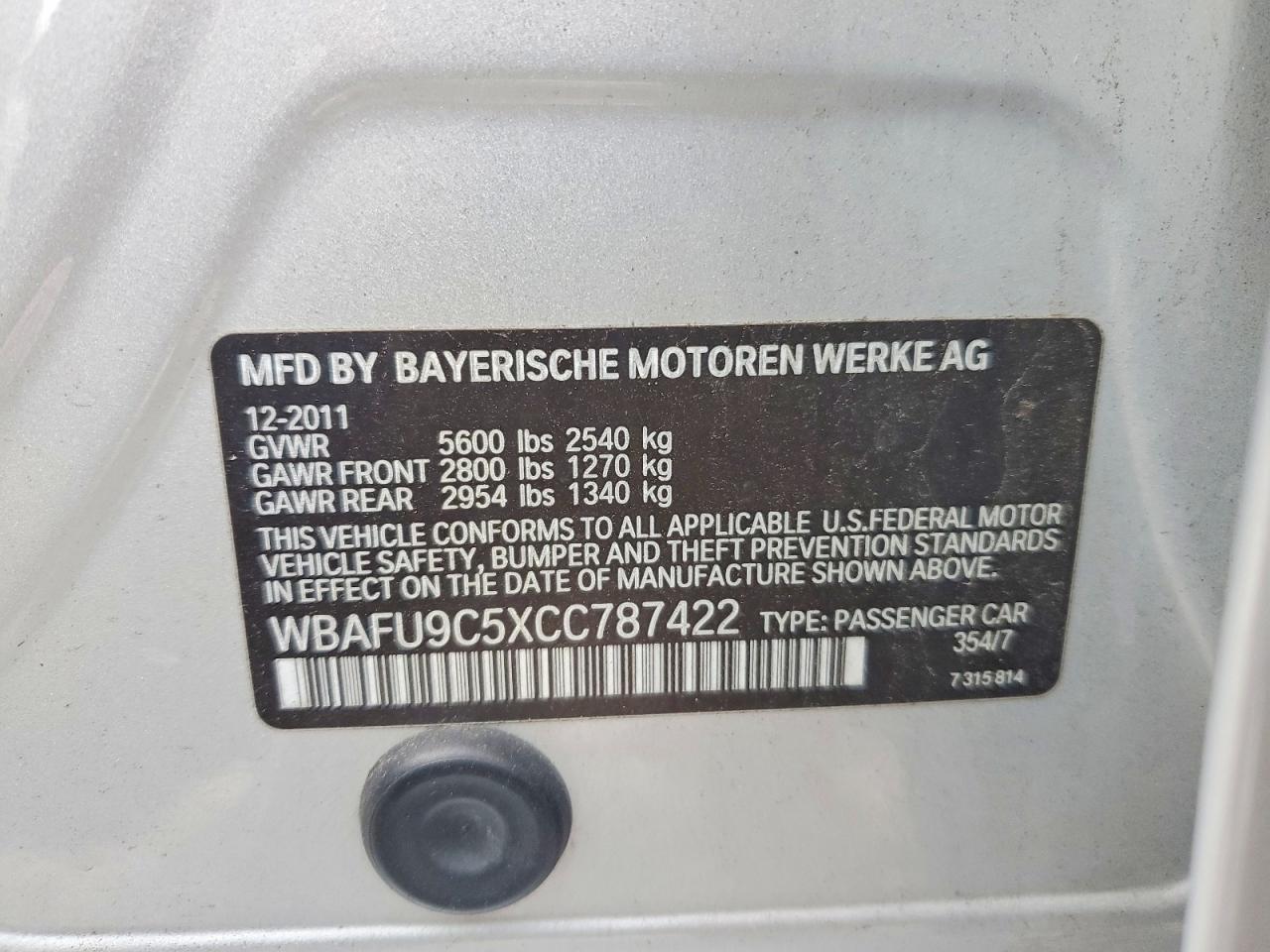 2012 BMW 550 XI photo 12