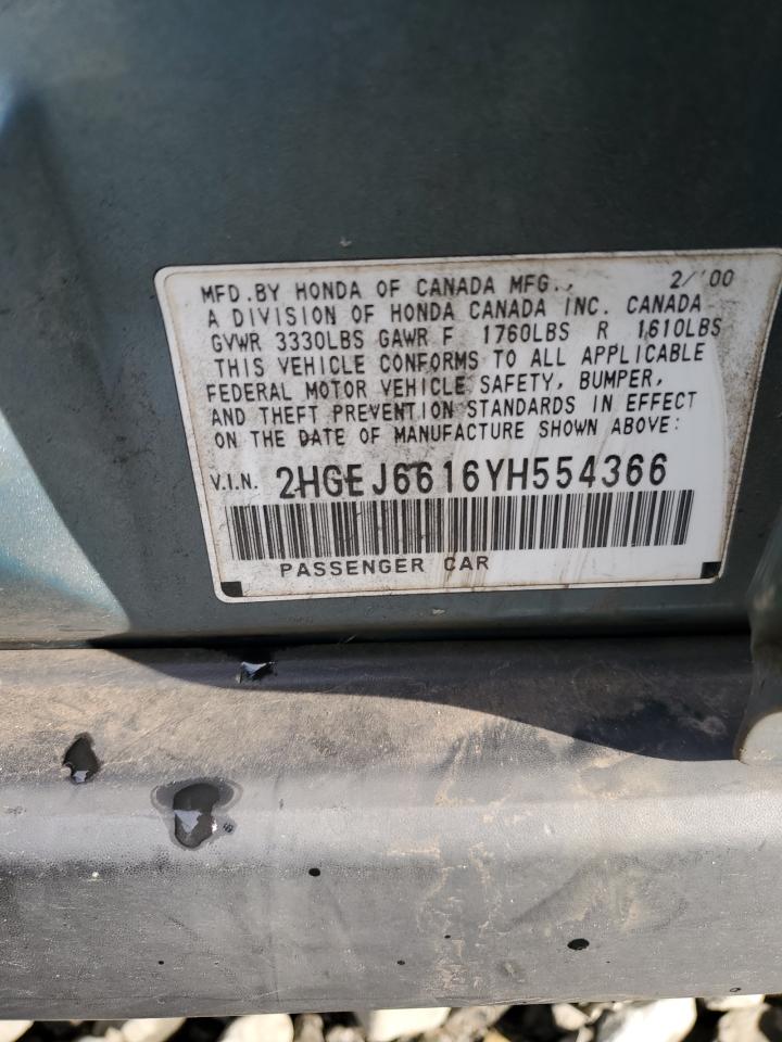 2000 HONDA CIVIC BASE photo 12