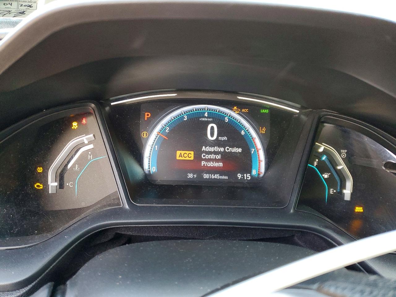 2020 HONDA CIVIC LX photo 9