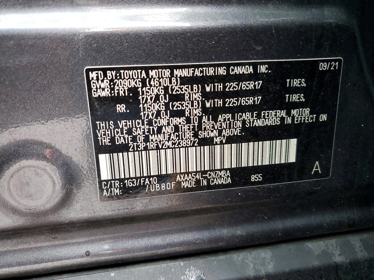 2021 TOYOTA RAV4 XLE photo 14