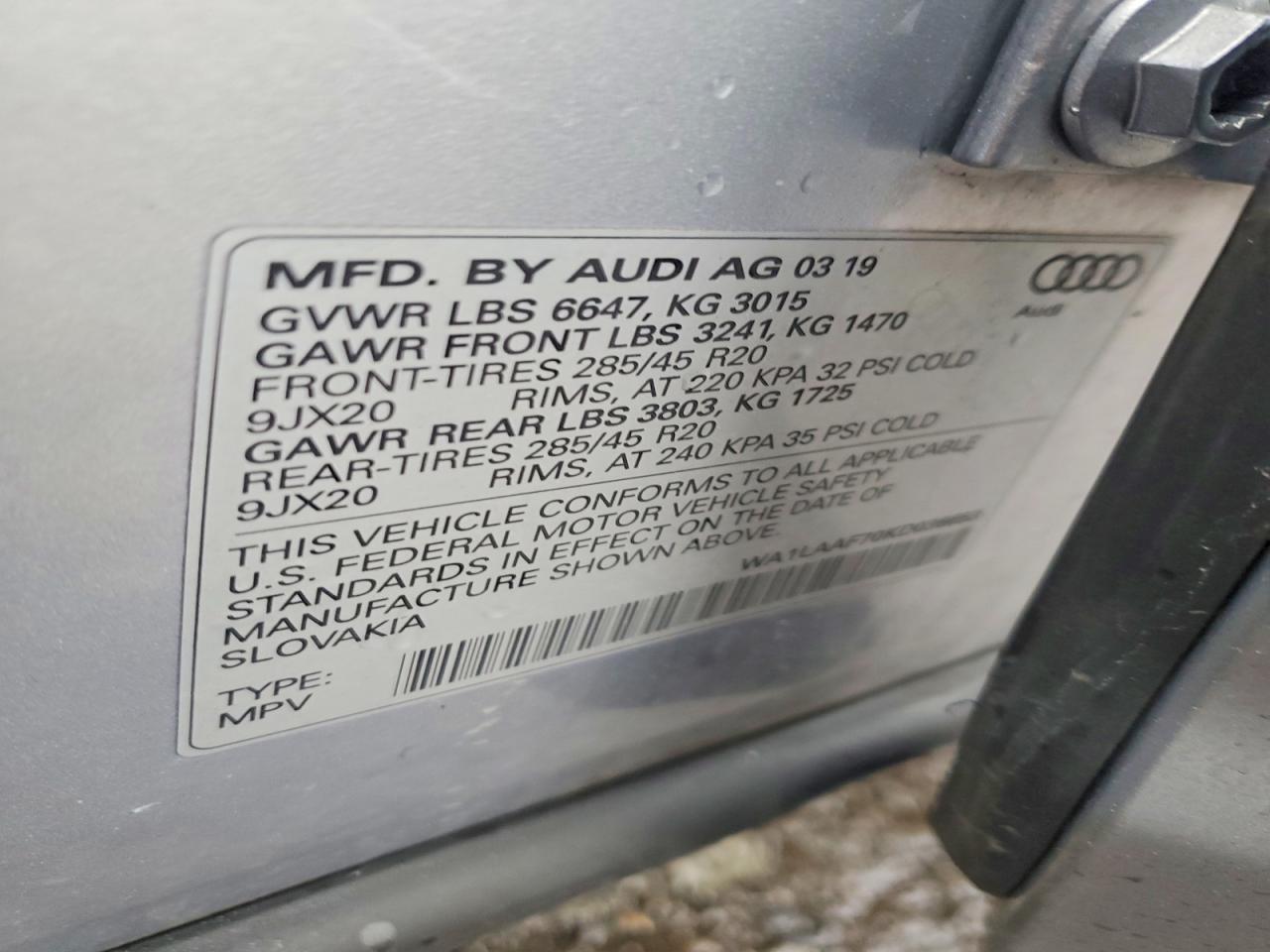 2019 AUDI Q7 PREMIUM PLUS photo 13