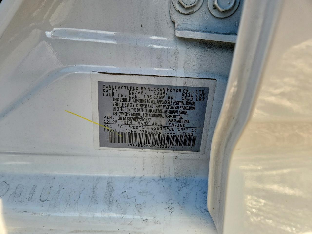 2022 NISSAN SENTRA SV photo 12