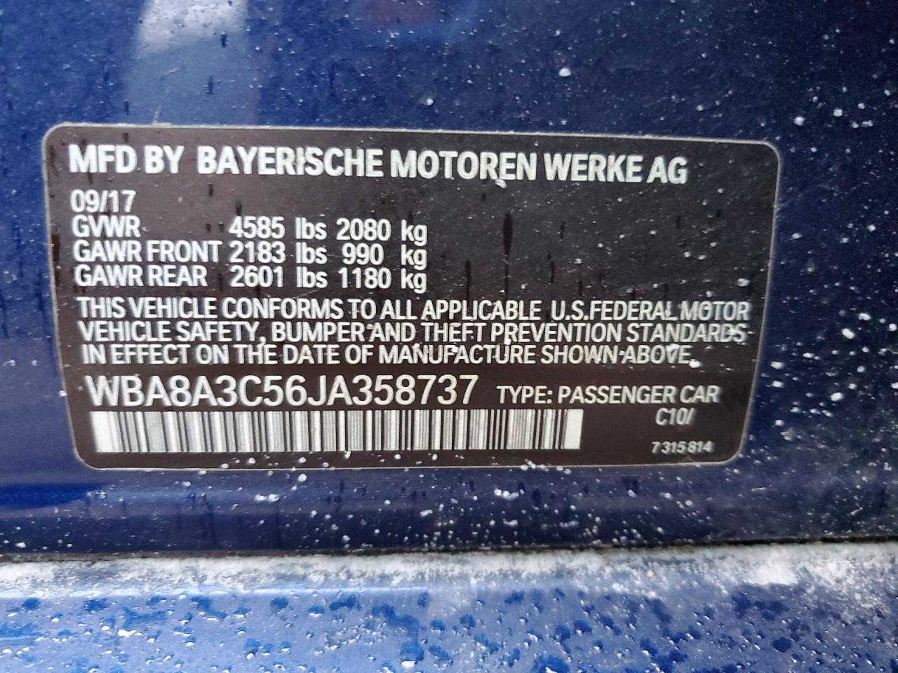 2018 BMW 320 XI photo 12
