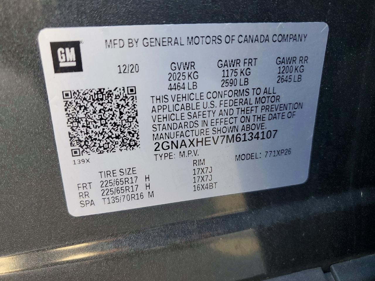 2021 CHEVROLET EQUINOX LS photo 14