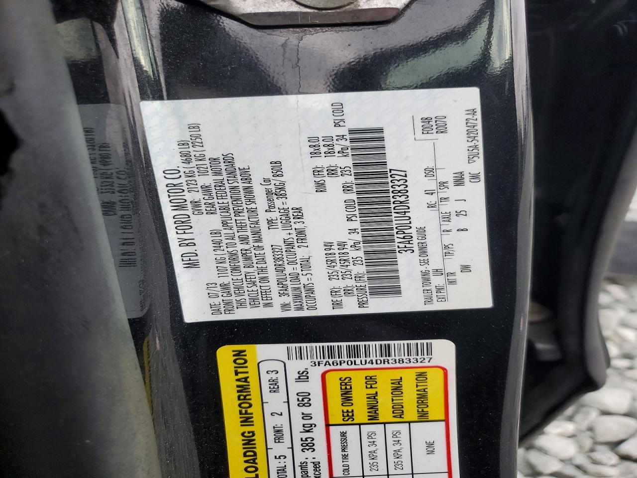 2013 FORD FUSION SE HYBRID photo 12