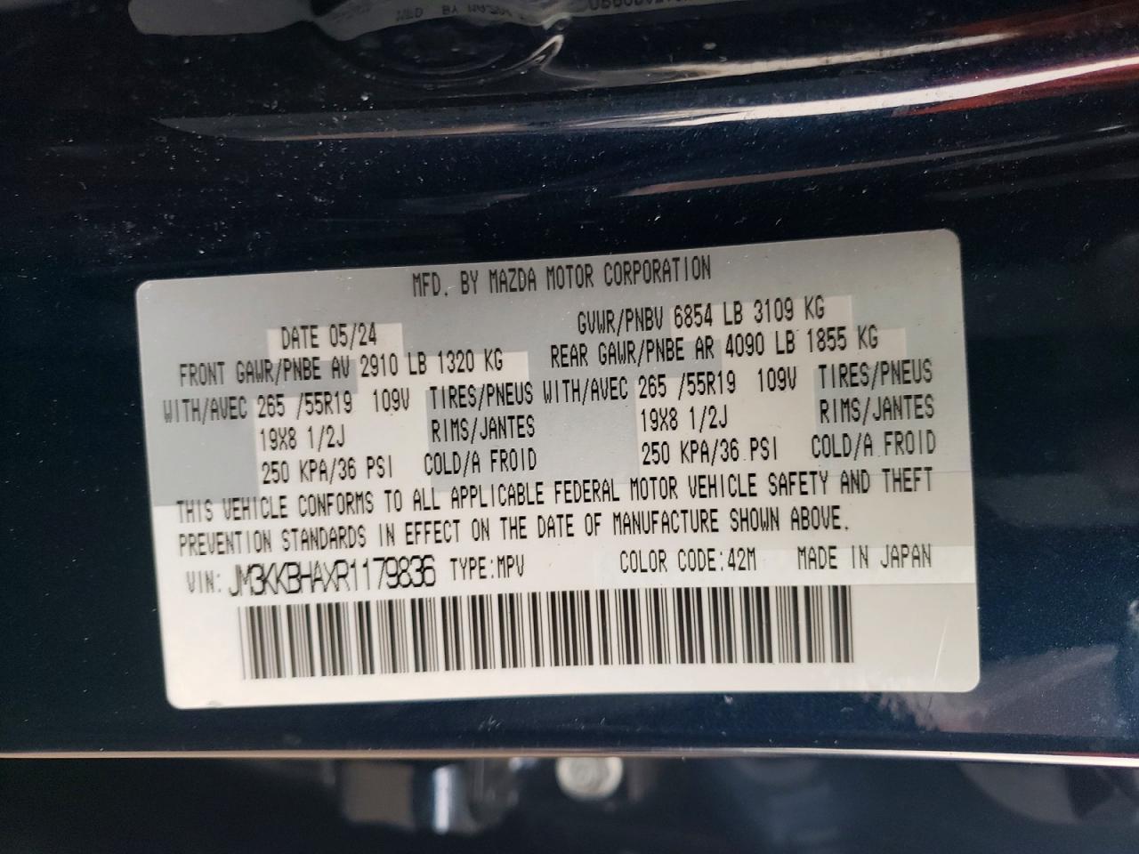 2024 MAZDA CX-90 PREFERRED photo 13