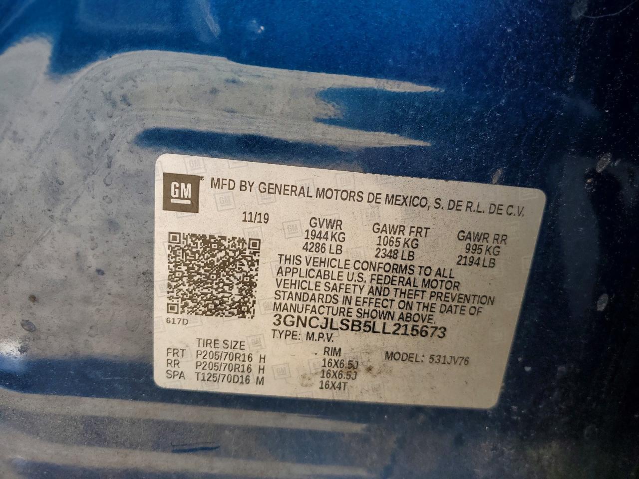 2020 CHEVROLET TRAX 1LT photo 13