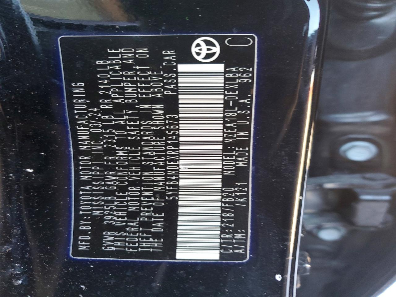 2024 TOYOTA COROLLA LE photo 12