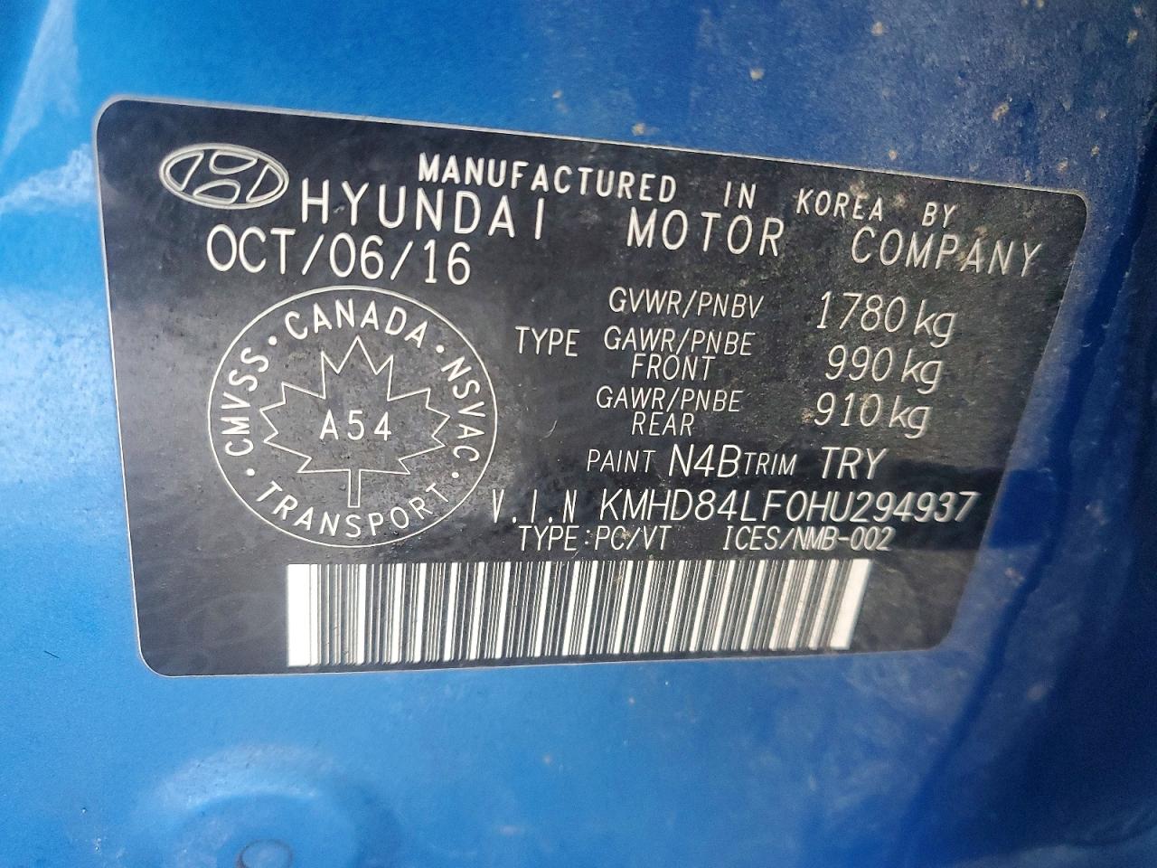 2017 HYUNDAI ELANTRA SE photo 12