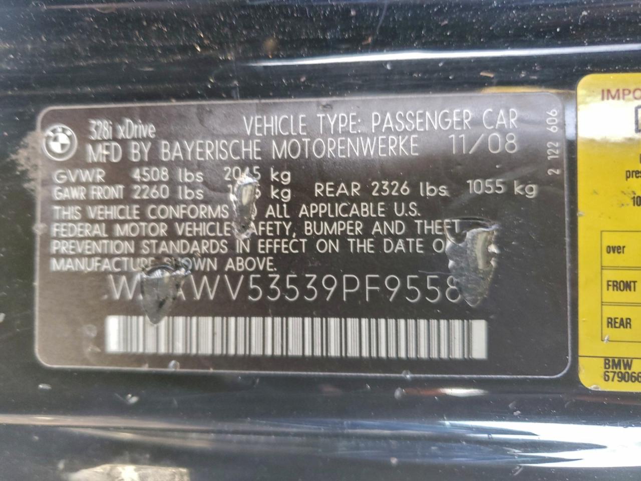 2009 BMW 328 XI SULEV photo 13