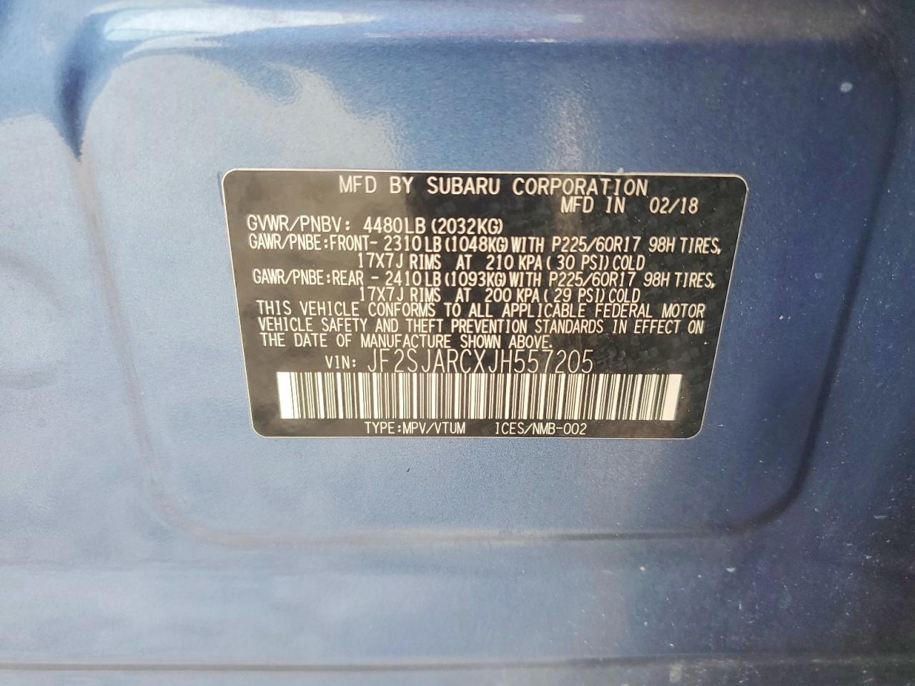 2018 SUBARU FORESTER 2.5I LIMITED photo 14