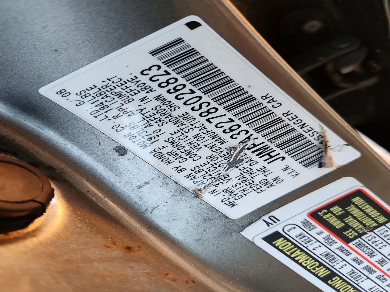 2008 HONDA CIVIC HYBRID photo 12