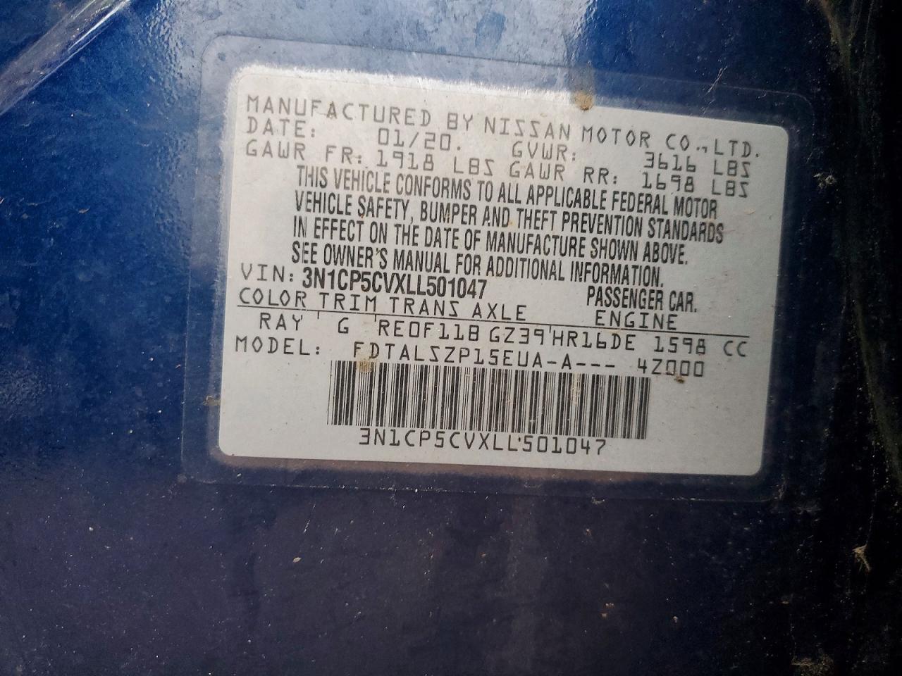 2020 NISSAN KICKS SV photo 12
