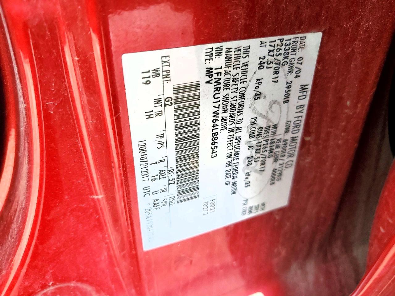 2004 FORD EXPEDITION EDDIE BAUER photo 12