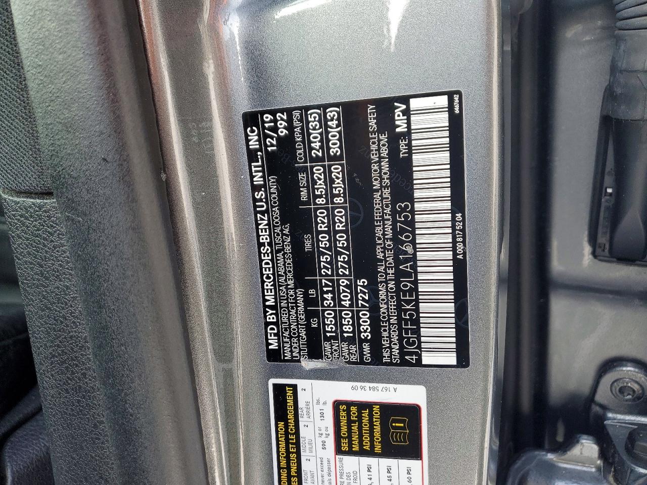 2020 MERCEDES-BENZ GLS 450 4MATIC photo 13