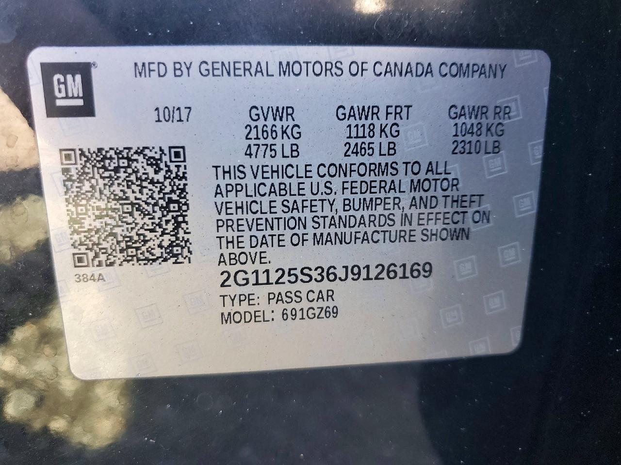2018 CHEVROLET IMPALA PREMIER photo 13