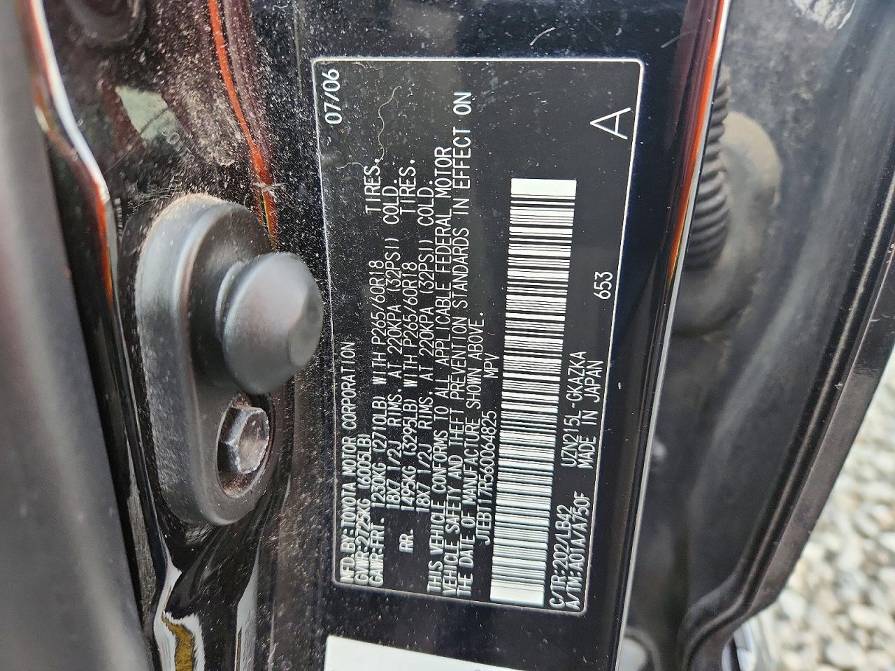 2006 TOYOTA 4RUNNER LIMITED photo 13