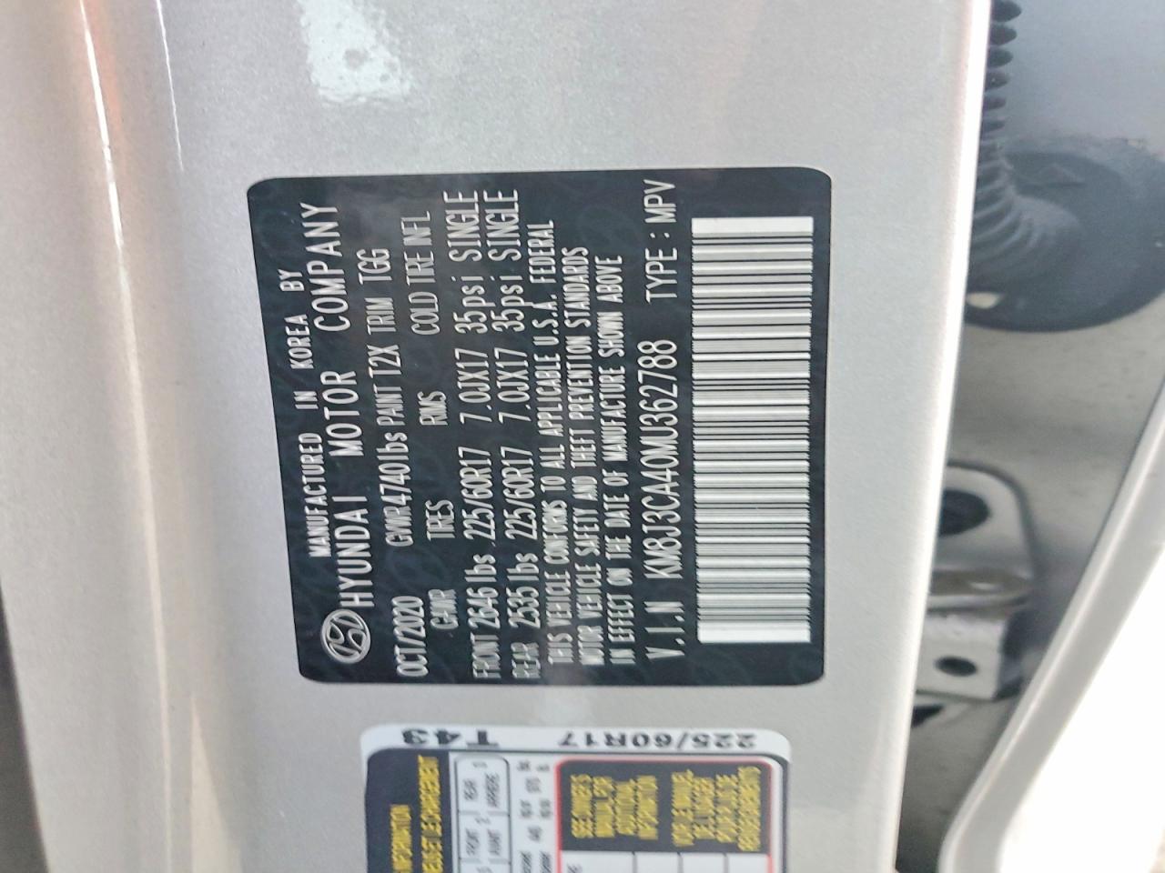 2021 HYUNDAI TUCSON LIMITED photo 13