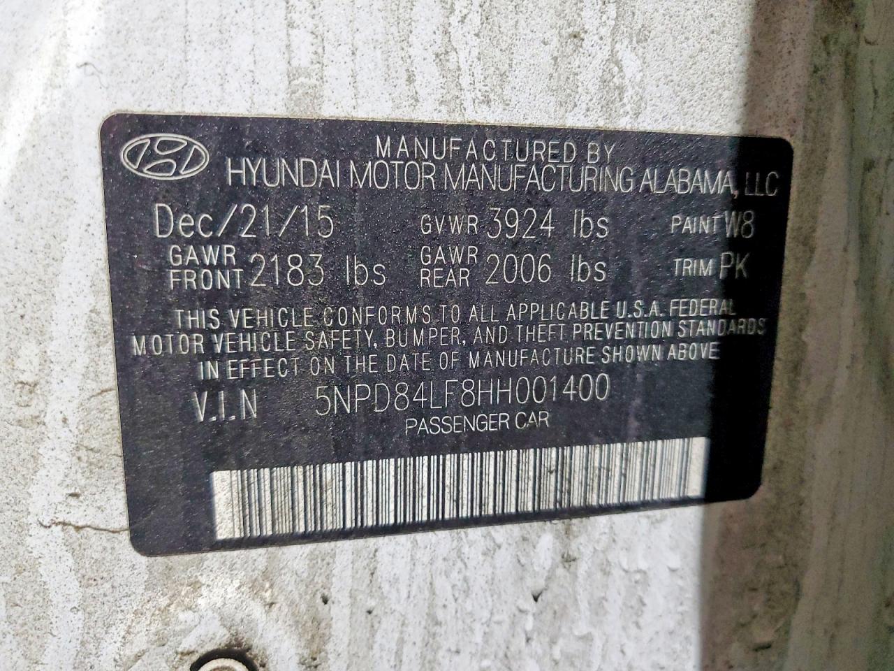 2017 HYUNDAI ELANTRA SE photo 13