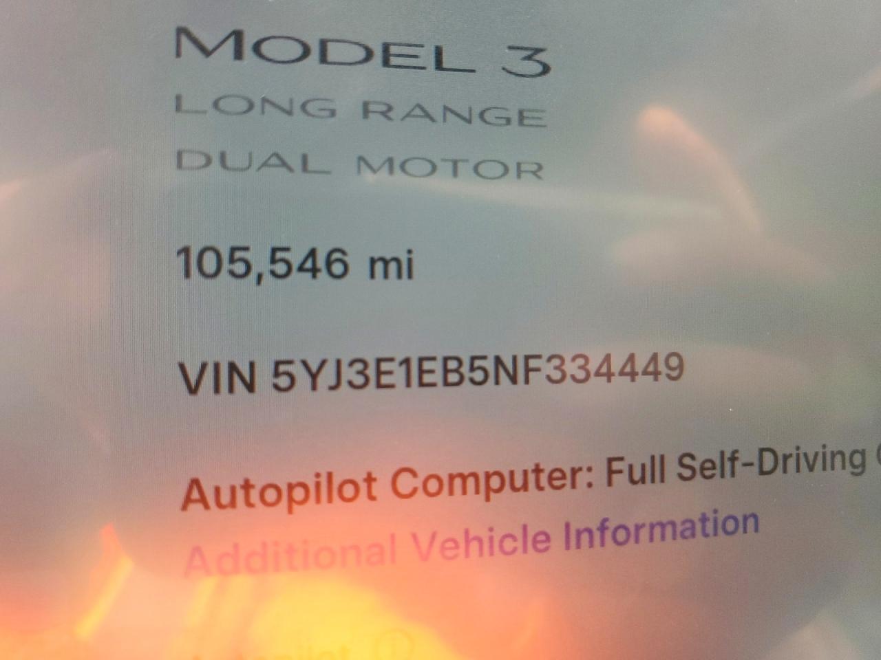 2022 TESLA MODEL 3 photo 9