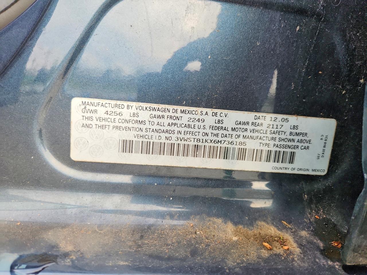 2006 VOLKSWAGEN JETTA TDI OPTION PACKAGE 1 photo 12