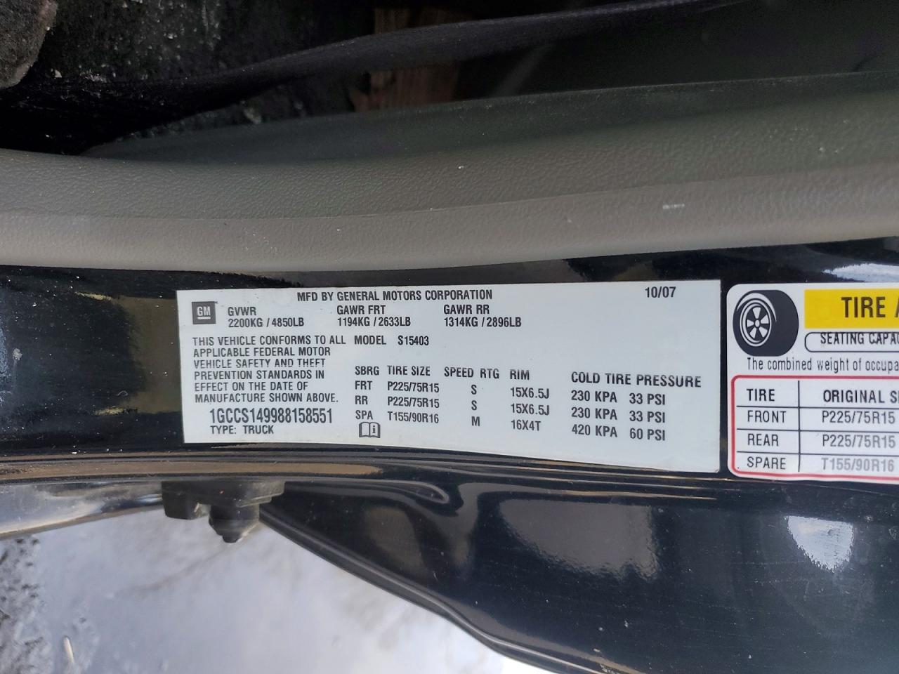 2008 CHEVROLET COLORADO photo 12