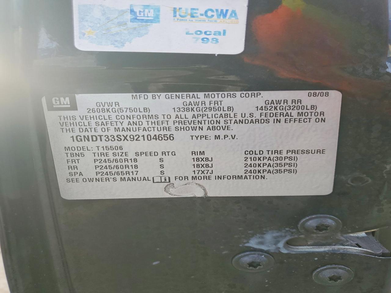 2009 CHEVROLET TRAILBLAZER LT photo 13
