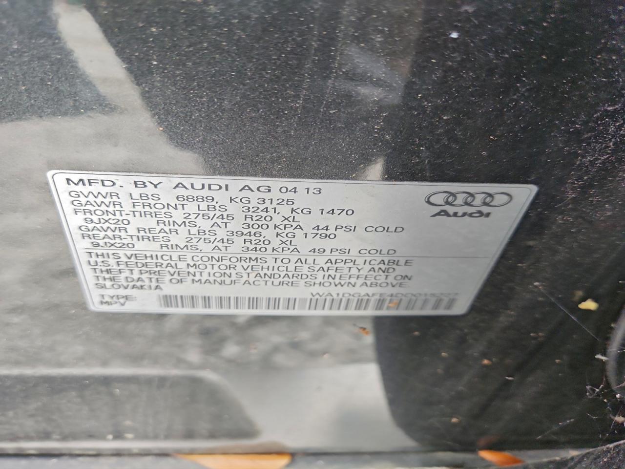 2013 AUDI Q7 PRESTIGE photo 13