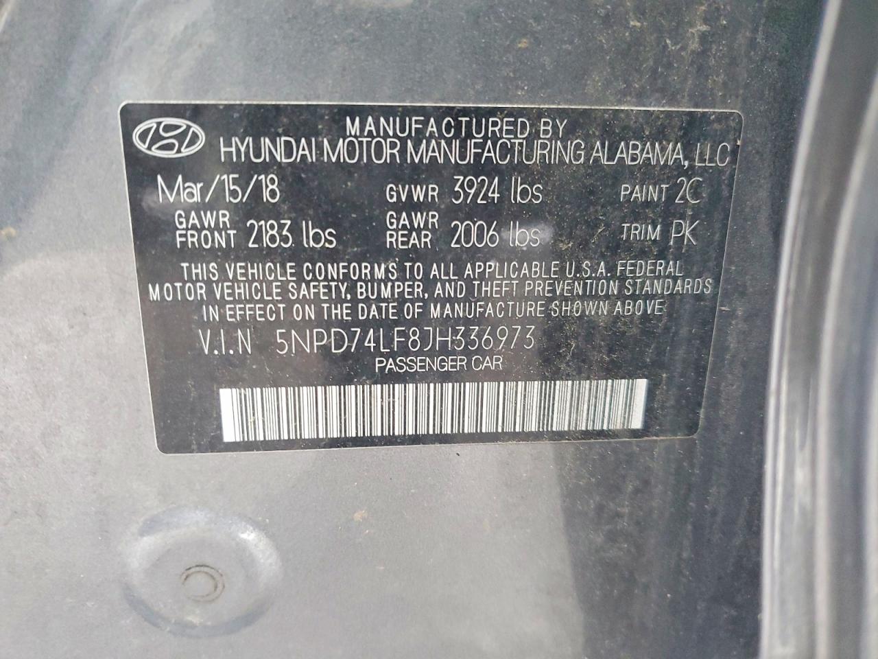 2018 HYUNDAI ELANTRA SE photo 12