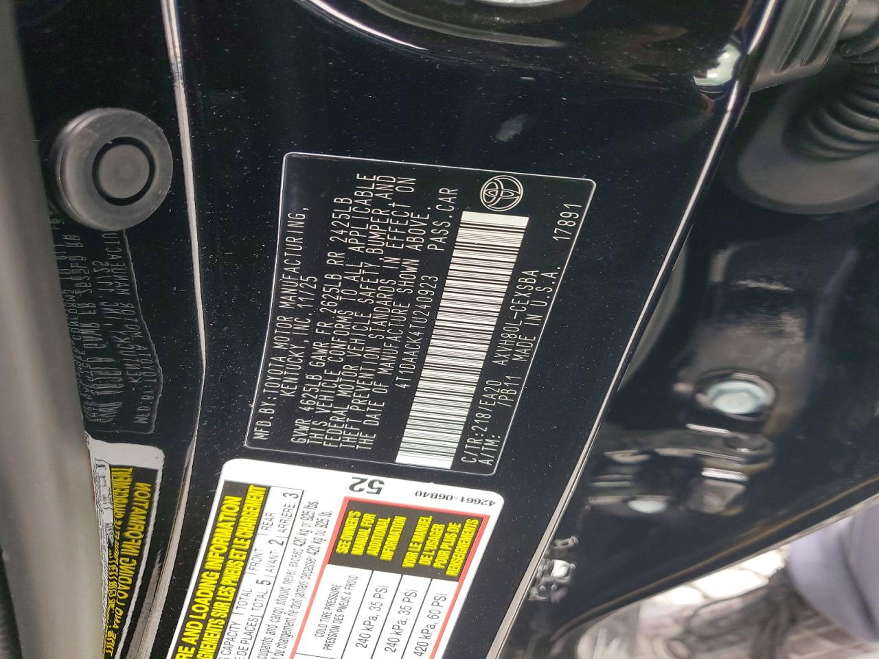 2026 TOYOTA CAMRY XSE photo 12