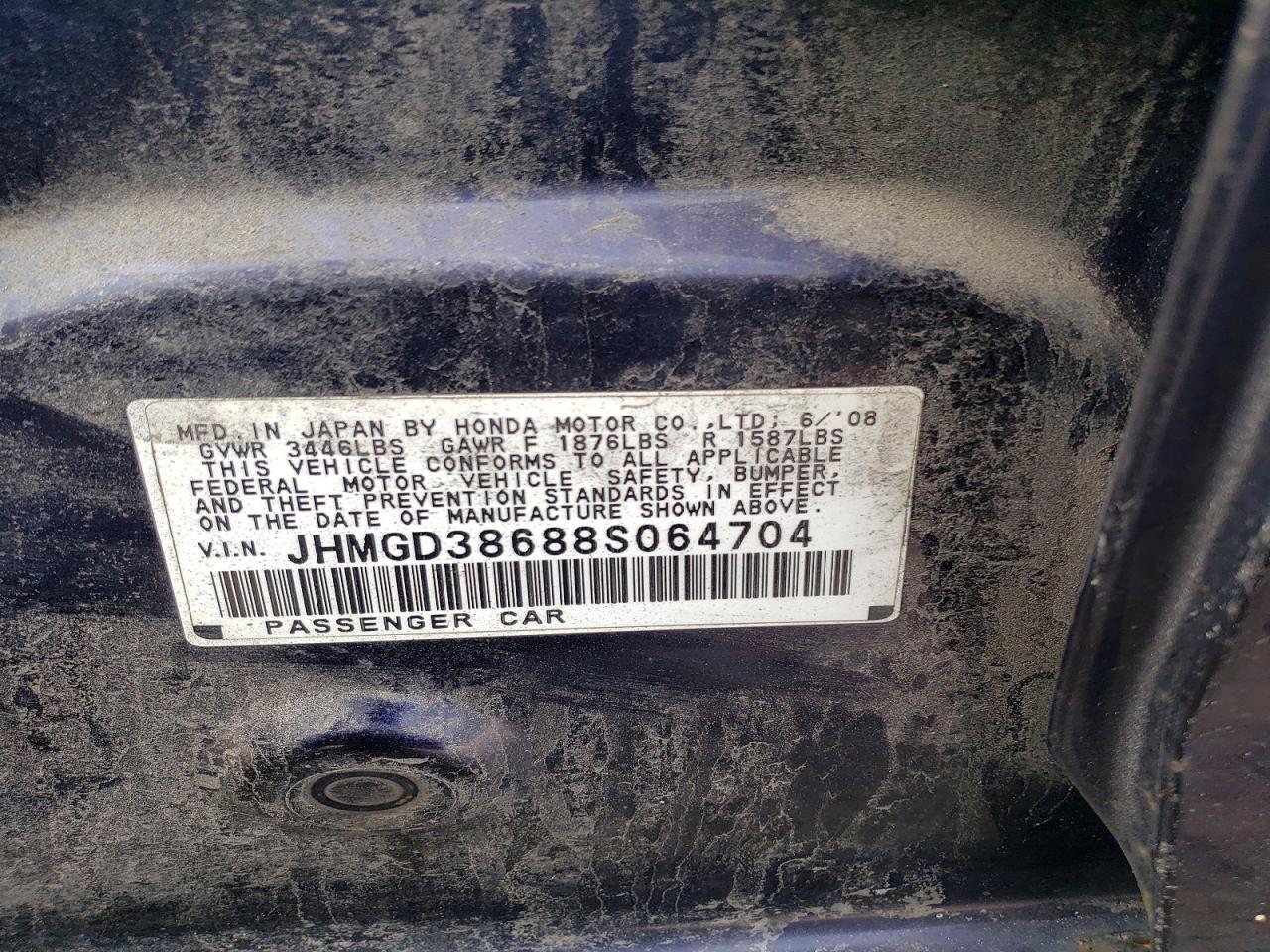 2008 HONDA FIT SPORT photo 12