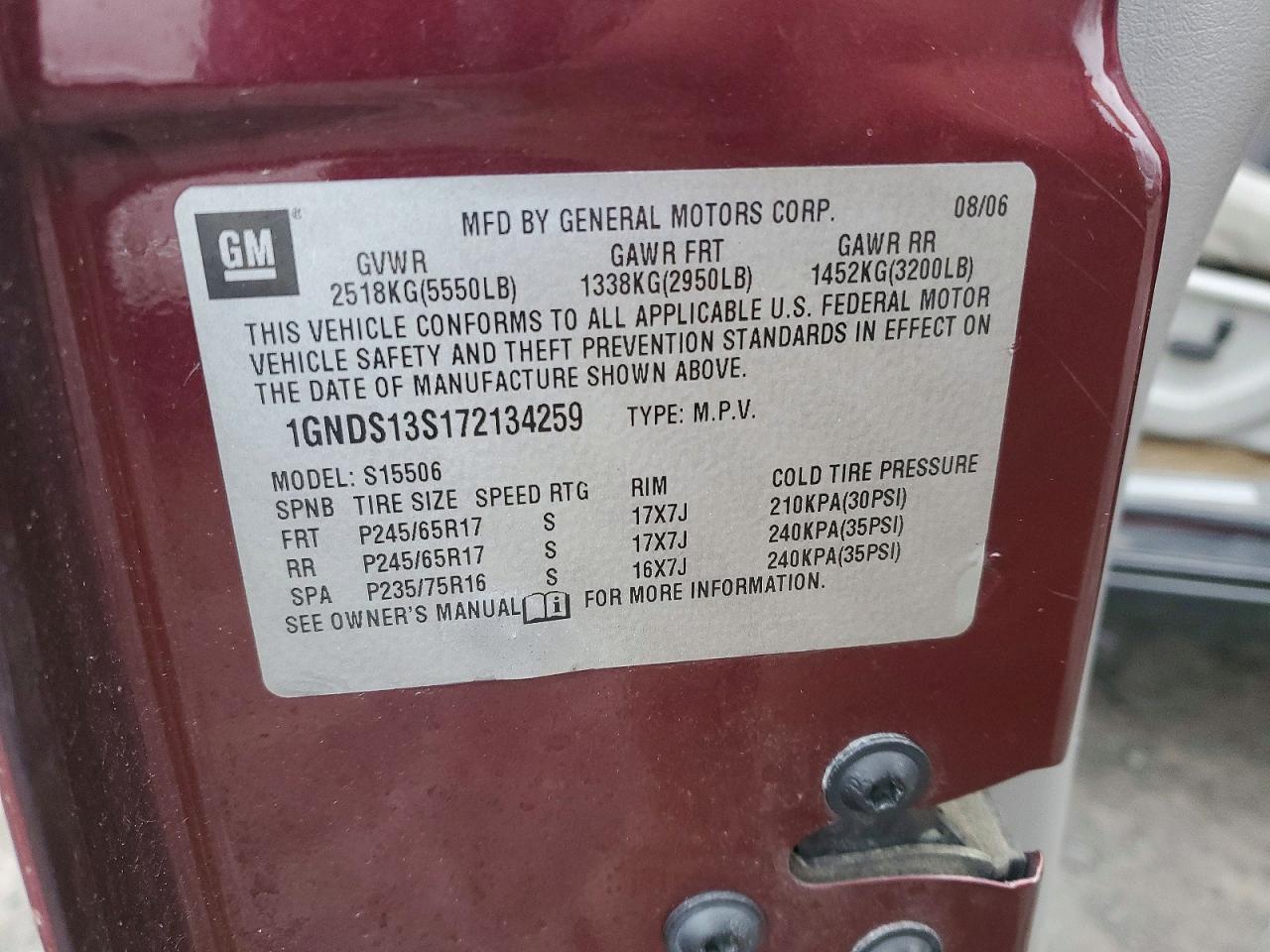 2007 CHEVROLET TRAILBLAZER LS photo 14