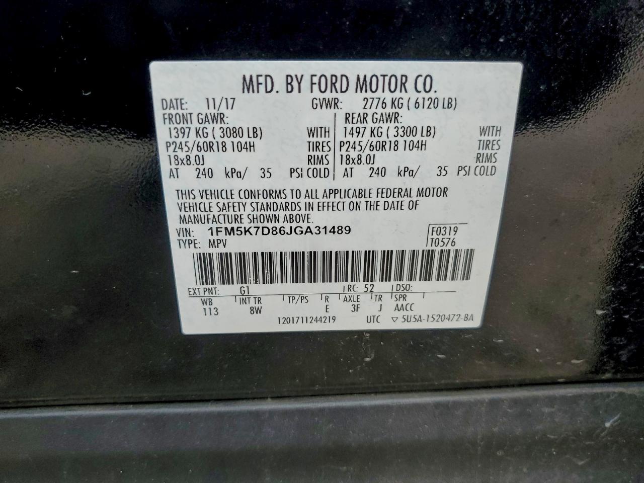 2018 FORD EXPLORER XLT photo 13